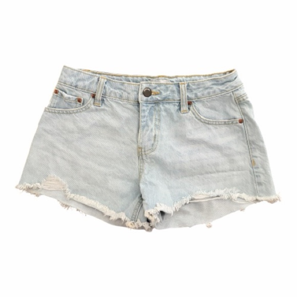 RSQ Light Blue Distressed Denim Cutoff Shorts